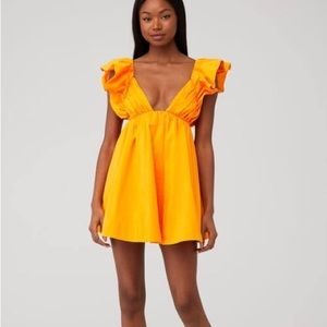 For Love and Lemons Clementine Dress - Orange XS
